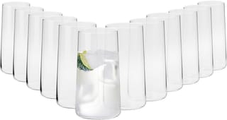 Ver en Amazon: Krosno Grande Vasos de Agua Highball | Set 12 Piezas | 540 ML | Avant-Garde Collection