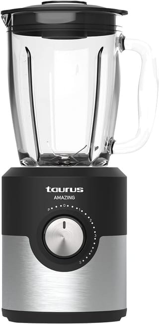 Ver en Amazon: Taurus Amazing JB1200XC - Batidora de vaso 1200W, capacidad de 1.75L, cuchillas de 6 filos de acero inoxidable